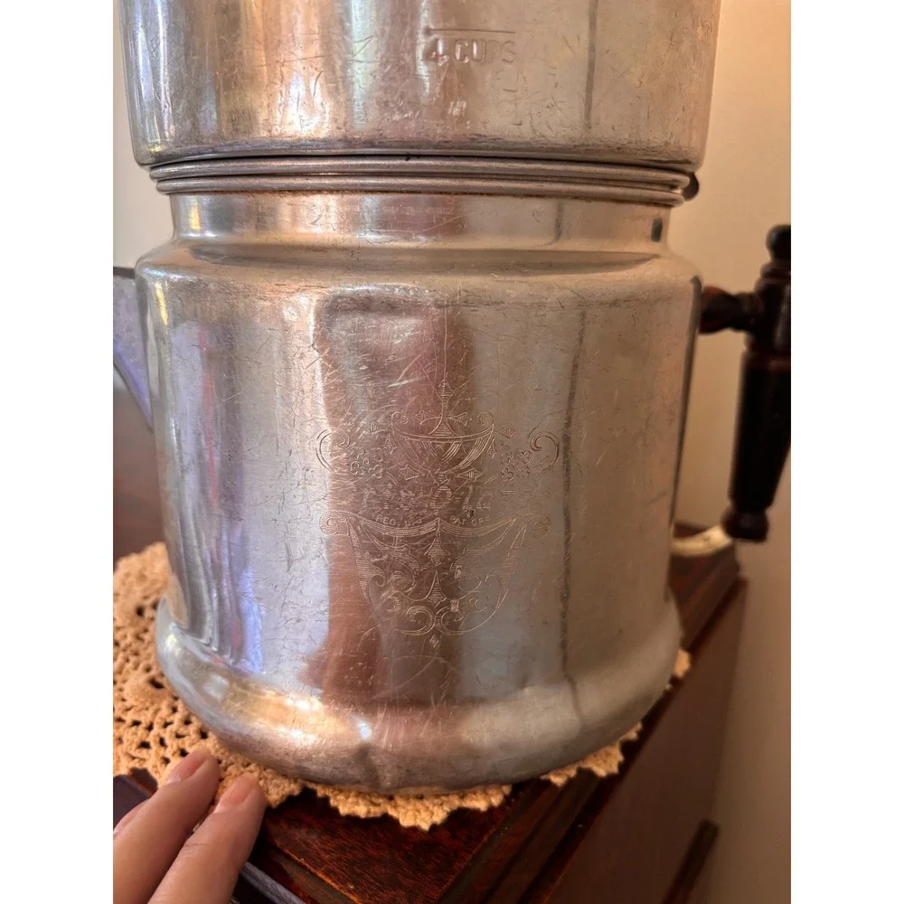 Vintage 1940's Enterprise Co Drip-O-Lator coffee pot 10 cup capacity drip